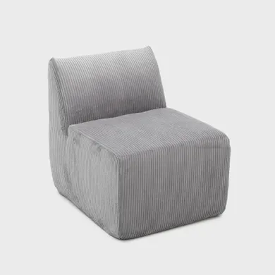 Homla, Svela, fotel modułowy, szary sztruksowy, 59,5-80-62 cm
