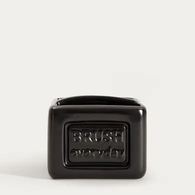 Homla, Sylan, pojemnik na gąbkę, czarny, 11-8 cm, 763649