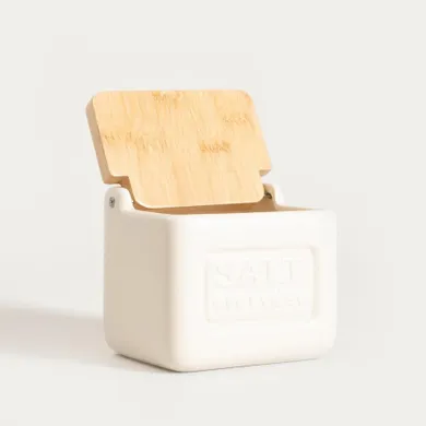 Homla, Sylan, pojemnik, na sól, śmietankowy, 12-11 cm