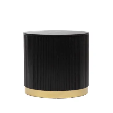 Homla, Tabi, stolik kawowy, matowy czarny, 40-36 cm