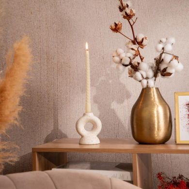 Homla, Table Candles, świece stołowe, kręcone ecru, 4-44g