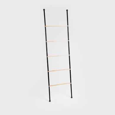 Homla, Taru, drabinka na ręczniki, czarna, 45-2-159,5 cm