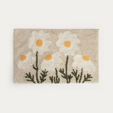 Homla, Tifa, dywanik łazienkowy, w kwiatowy wzór, 50-80 cm