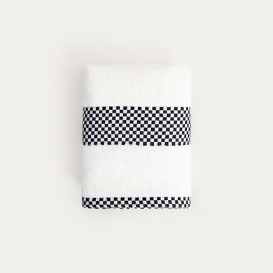 Homla, Tiva, ręcznik, z czarną kratką, 50-90 cm