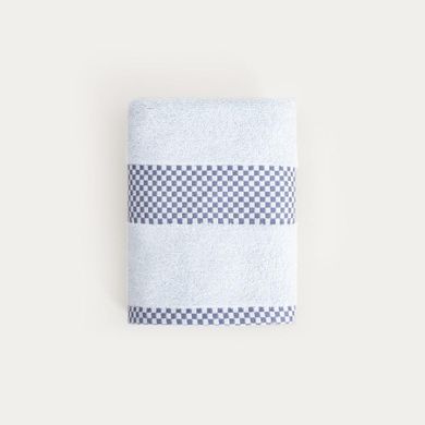 Homla, Tiva, ręcznik, z granatową kratką, 50-90 cm