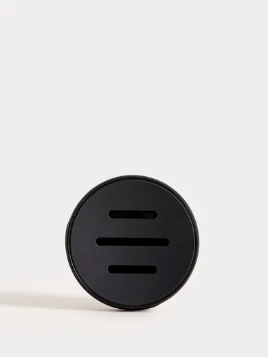 Homla, Torus, mydelniczka, z tłoczeniem czarna, 11-11-2,5 cm