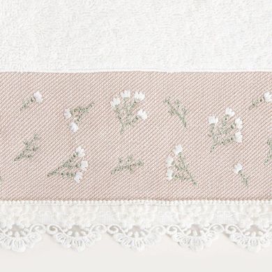 Homla, Velia, ręcznik, z ozdobnym haftem, 70-130 cm