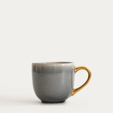 Homla, Viness, kubek, niebieski ze złotym uchem, 0,4l