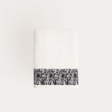 Homla, Viola, ręcznik, biało-czarny, 50-90 cm