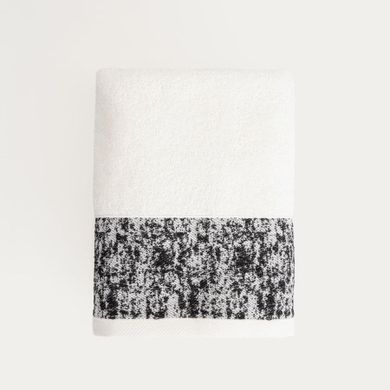 Homla, Viola, ręcznik, biało-czarny, 70-130 cm