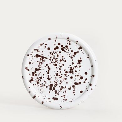 Homla, Wilora, talerz, obiadowy nakrapiany brązowy, 26 cm