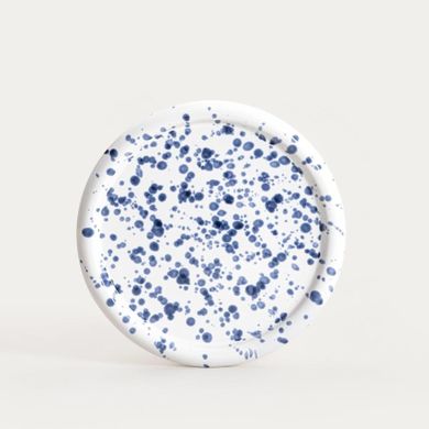 Homla, Wilora, talerz, obiadowy nakrapiany granatowy, 26 cm