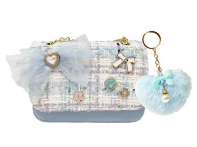 Hot Focus, torebeczka z kokardą, niebieska