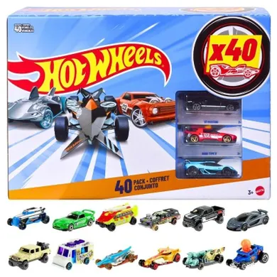 Hot Wheels, 40-pak prezentowy zestaw autek, 1:64