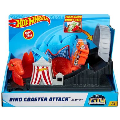 Hot Wheels, Atak dinozaura, zestaw