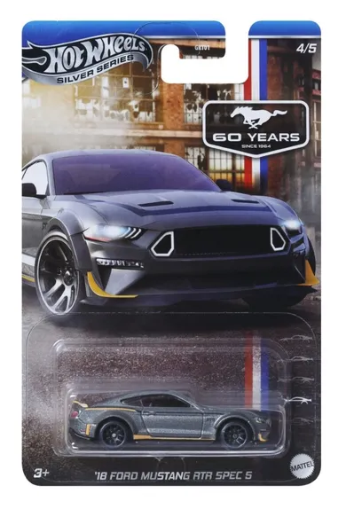 Hot Wheels, Celebrations, '18 Ford Mustang RTR Spec 5, pojazd, 1:64, JBY53