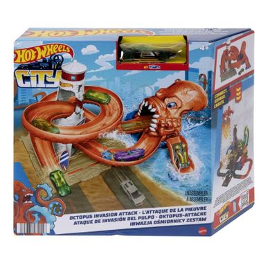 Hot Wheels City, Inwazja ośmiornicy, zestaw do zabawy z autem
