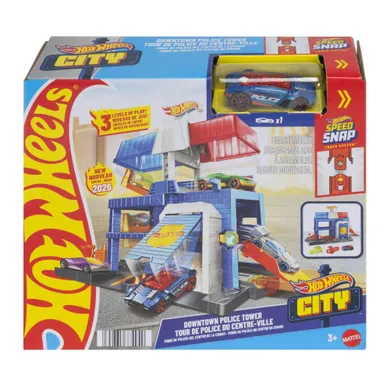 Hot Wheels City, Komisariat policji, zestaw do zabawy z autem