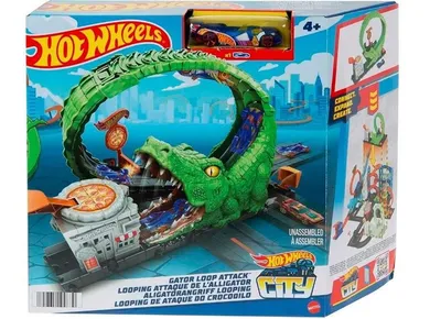 Hot Wheels City, Pętla krokodyla, zestaw do zabawy z autem