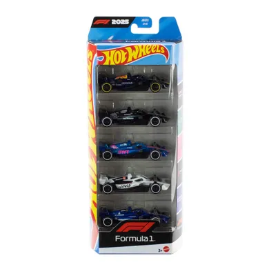 Hot Wheels, Formuła 1 Samochodziki Bolidy F1, 5 szt.