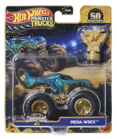 Hot Wheels Monster, Trucks, Bigfoot, 50. rocznica, Mega Wrex, pojazd, JDW01