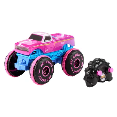 Hot Wheels, Monster Trucks RC Barbie, pojazd zdalnie sterowany w skali 1:24