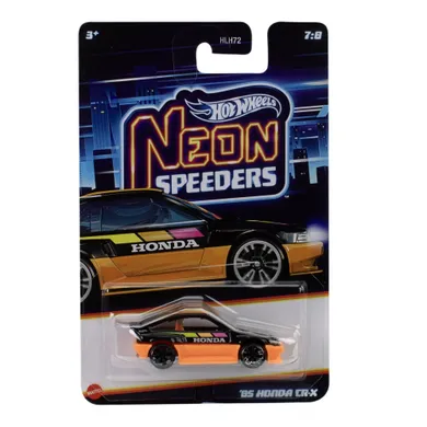 Hot Wheels, Neon Speeders, '85 Honda CR-X, pojazd, 1:64, JKX99