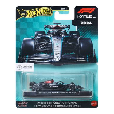 Hot Wheels, Premium, Formuła 1, Mercedes-AMG Petronas Formula One Team (#63), pojazd, JBM18