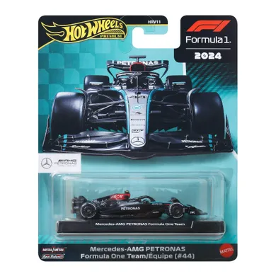 Hot Wheels, Premium, Formuła 1, Mercedes-AMG Petronas Formula One Team/Equipe (#44), pojazd, JBM16