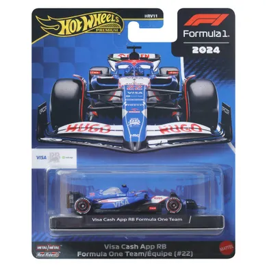 Hot Wheels, Premium, Formuła 1, Visa Cash App Racing Bulls Formula One Team (#22), pojazd, JBM14