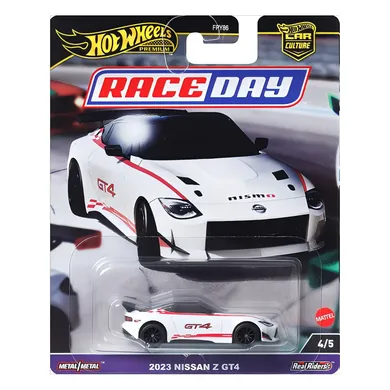 Hot Wheels, Premium, Kultowe auta, 2023 Nissan Z GT4, pojazd, 1:64, HRV73