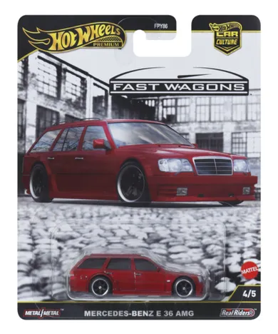 Hot Wheels, Premium, Kultowe auta, Mercedes Benz E 36 AMG, pojazd, 1:64, JBK69
