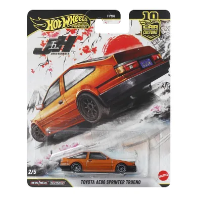 Hot Wheels, Premium, Kultowe auta, Toyota AE86 Sprinter Trueno, pojazd, 1:64, JKF10