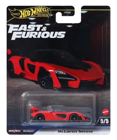 Hot Wheels, Premium, Szybcy i wściekli, McLarren Senna, pojazd, skala 1:64, JBL92