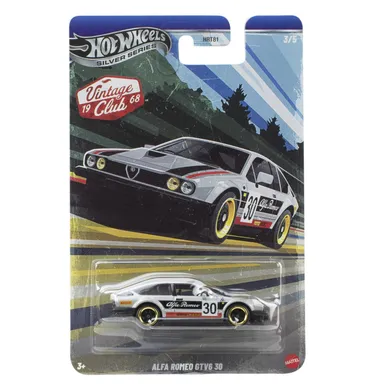 Hot Wheels, Samochodzik Vintage, Alfa Romeo GTV6 30, pojazd, 1:64, JKY30