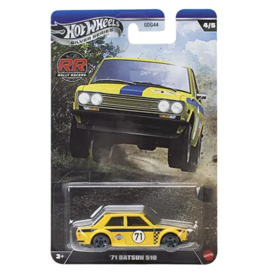 Hot Wheels, Silver Series, Rally Racers, '71 Datsun 510, pojazd, JKX64