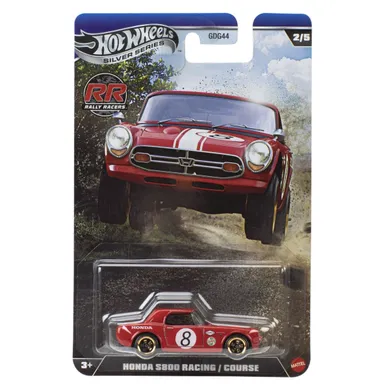 Hot Wheels, Silver Series, Rally Racers, Honda S800 Racing / Course, pojazd, JKX62