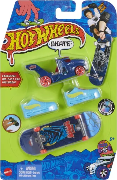 Hot Wheels, Skate Collector Pack, deskorolka, buty i samochodzik, HGT76