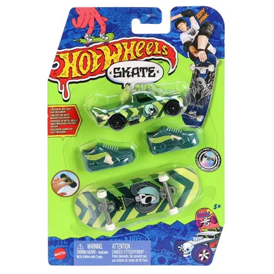 Hot Wheels, Skate Collector Pack, deskorolka, buty i samochodzik, HVK48