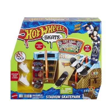 Hot Wheels, Skate, Stadion Skatepark, zestaw do zabawy