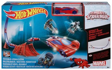 Hot Wheels, Spider-Man, Mega zjazd, zestaw