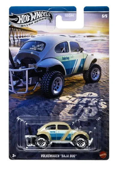Hot Wheels, Surf's Up, Volkswagen "Baja Bug", pojazd, skala 1:64, JCB70