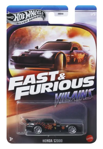 Hot Wheels, Szybcy i wściekli, Honda S2000, pojazd, 1:64, JBY34