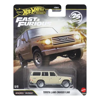 Hot Wheels, Szybcy i wściekli, Toyota Land Cruiser FJ60, pojazd Premium, 1:64, JHW76