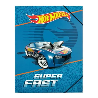 Hot Wheels, teczka A4, zamykana na gumki, 1 szt.