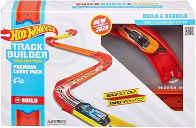 Hot Wheels, Track Builder, Zakręty, zestaw do rozbudowy