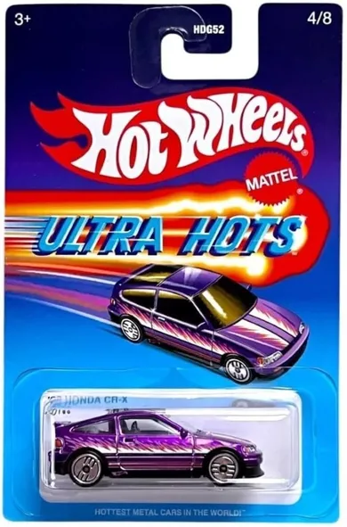Hot Wheels, Ultra Hots, '88 Honda CR-X, pojazd, 1:64, JBY63
