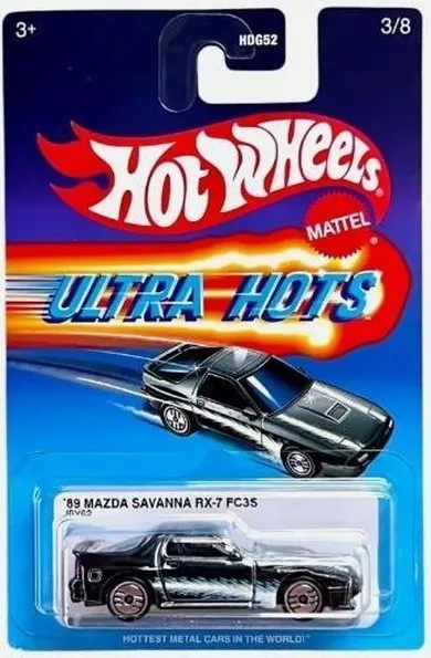Hot Wheels, Ultra Hots, '89 Mazda Savanna RX-7 FC3S, pojazd, 1:64, JBY62