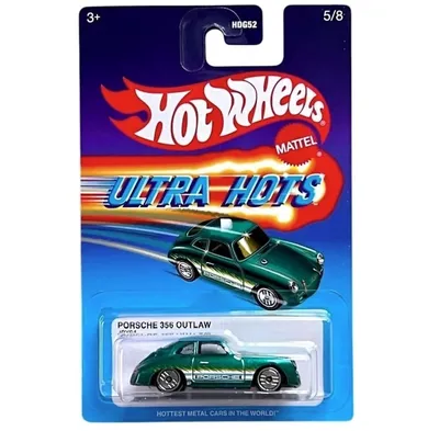 Hot Wheels, Ultra Hots, Porsche 356 Outlaw, pojazd, 1:64, JBY64