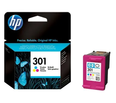 HP, tusz do drukarki, HP CH562EE, oryginał HP301 HP 301, 3 ml,